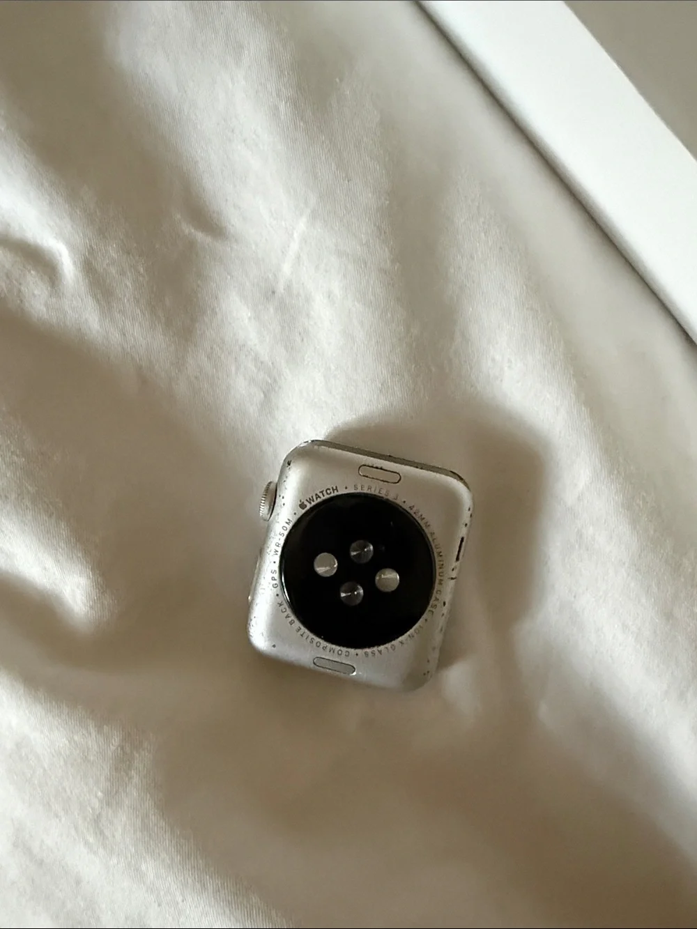 Apple Watch Series 3 in Space Gray with Black Screen